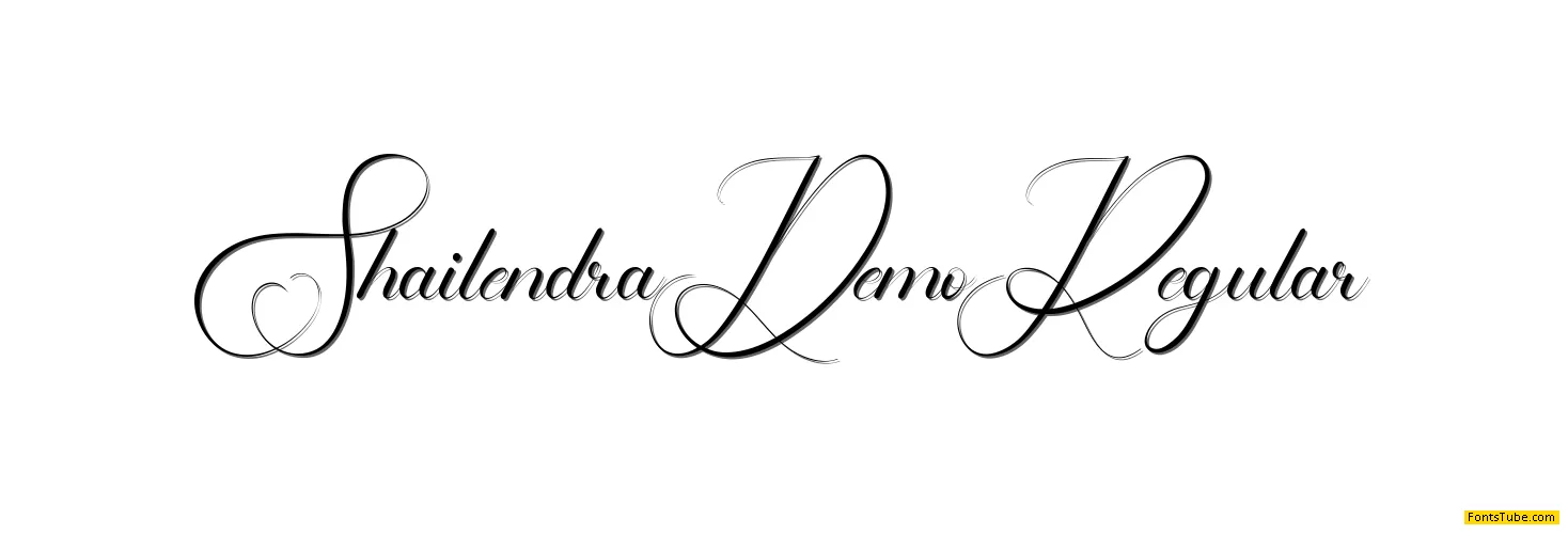 Shailendra Demo Font