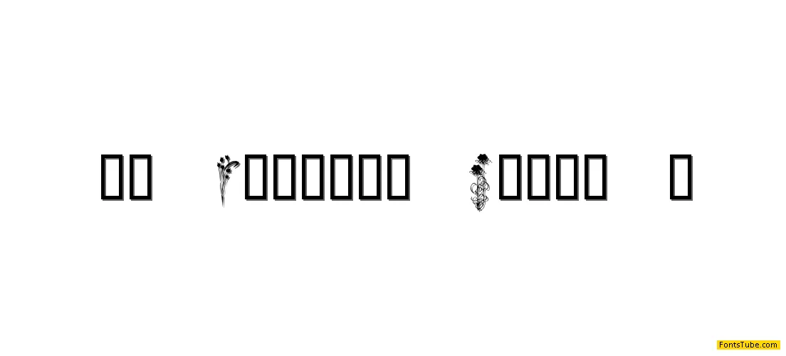 KR Classic Fleur 2 Font