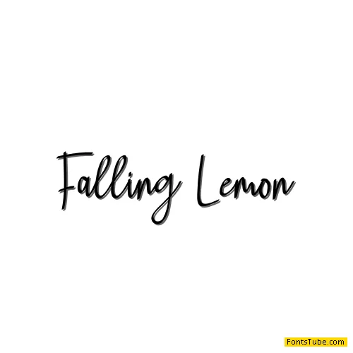 Falling Lemon Font