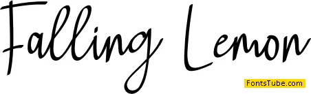 Falling Lemon Font
