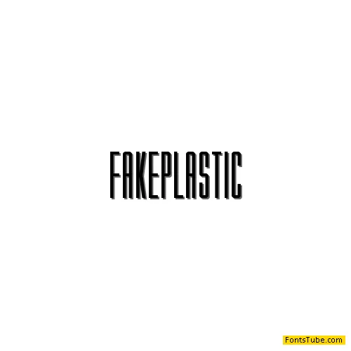 Fake Plastic Font