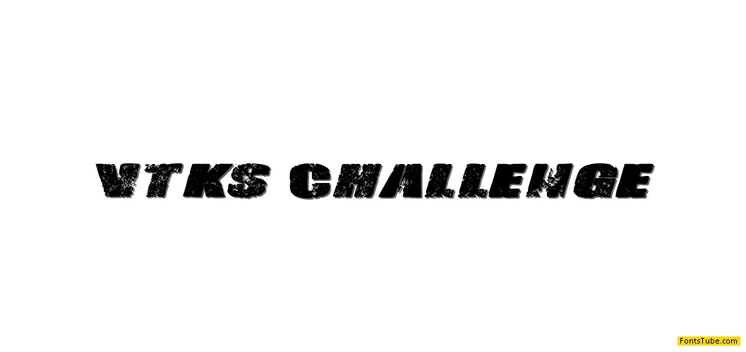 Vtks-Challenge Font