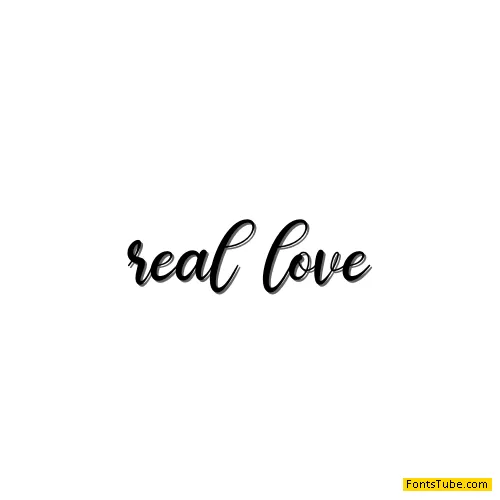 real love Font