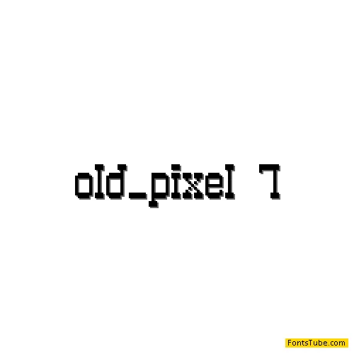Old Pixel-7 Font