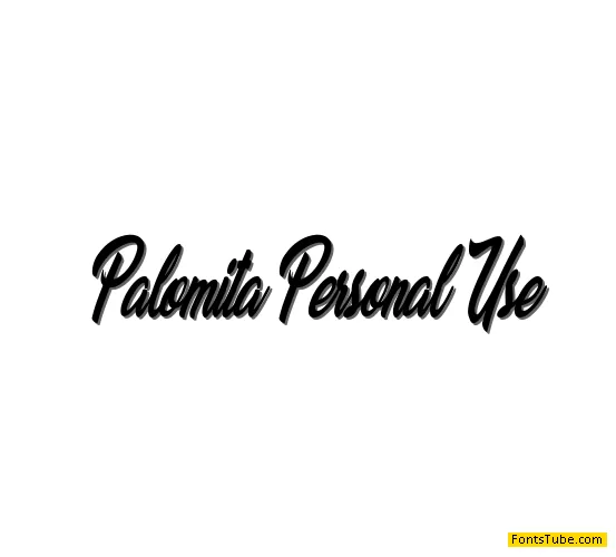 Palomita Personal Use Font