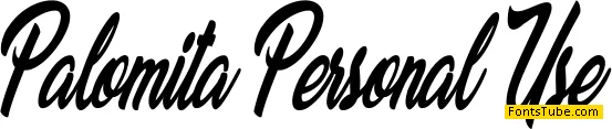 Palomita Personal Use Font