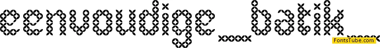 Eenvoudige Batik Font