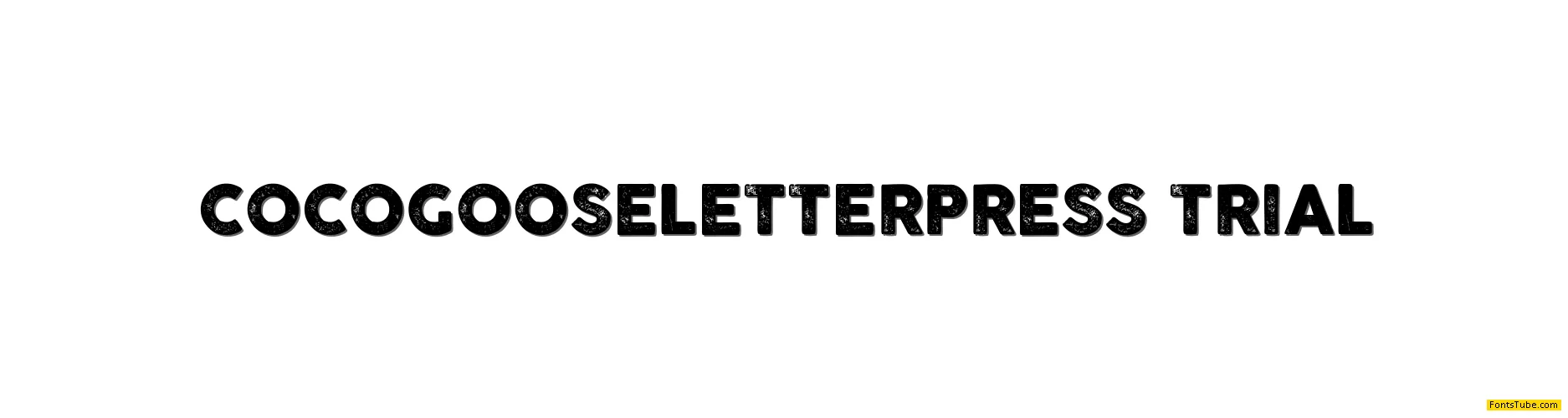 COCOGOOSE LETTERPRESS Font