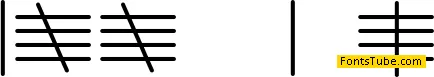 Tally Mark Font