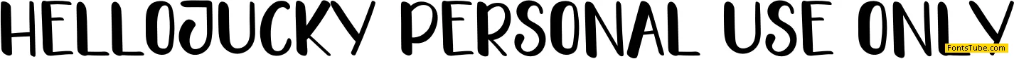 HELLO JUCKY Font