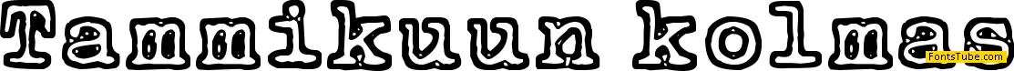 Tammikuun kolmas Font