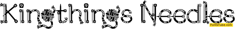 Kingthings Needles Font