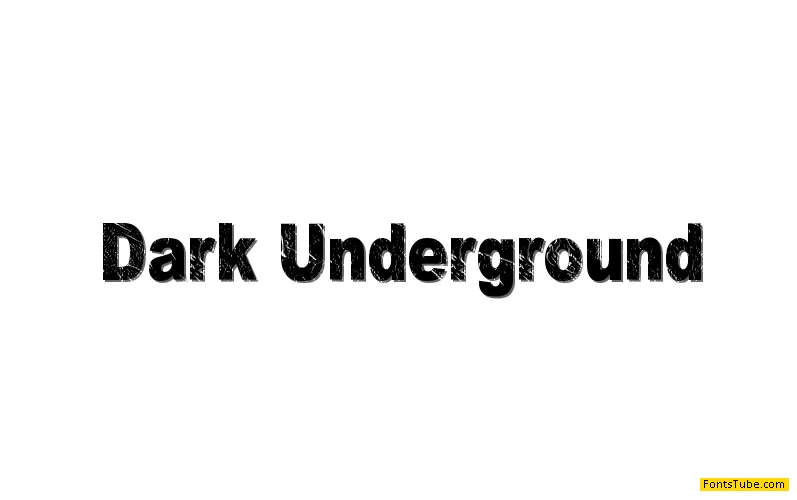 Dark Underground Font