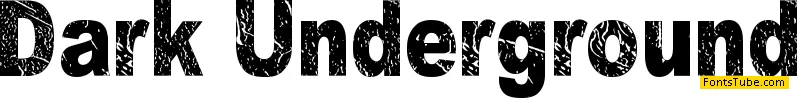 Dark Underground Font
