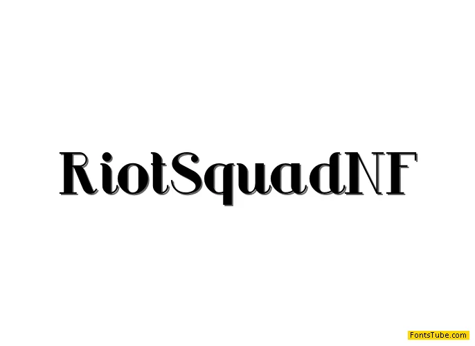 Riot Squad NF Font