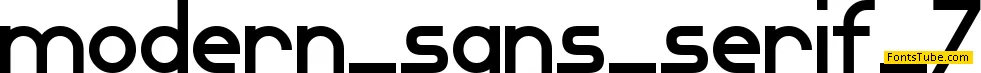Modern Sans Serif 7 Font