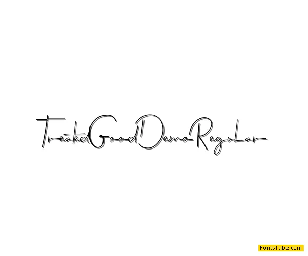 Treated Good Demo Font