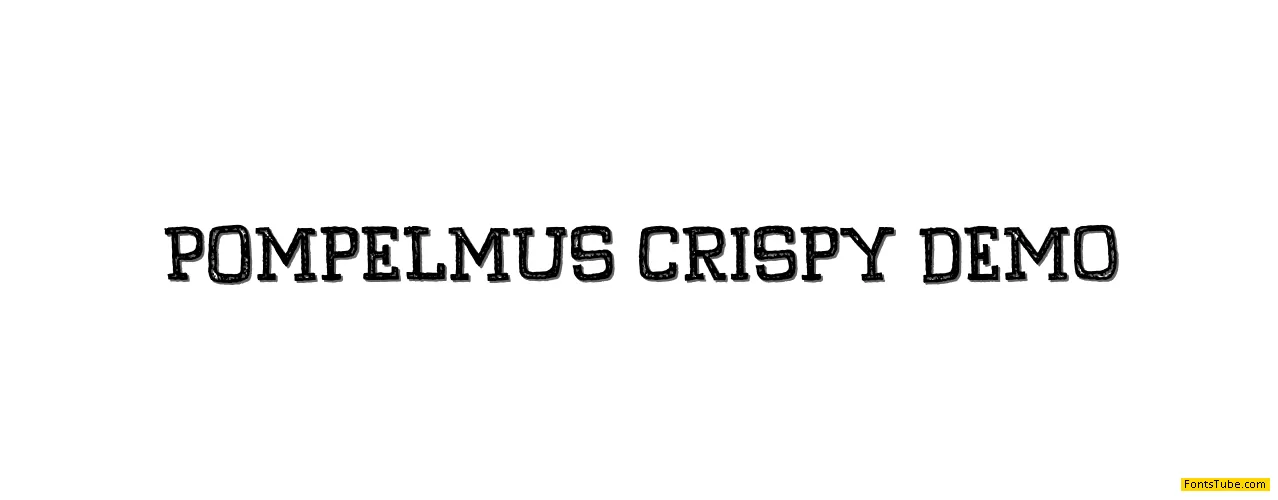 Pompelmus Crispy DEMO Font