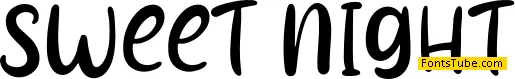 Sweet Night - Personal Use Font