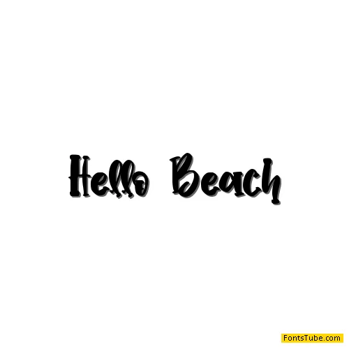 Hello Beach - personal use Font