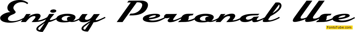 Enjoy Personal Use Font