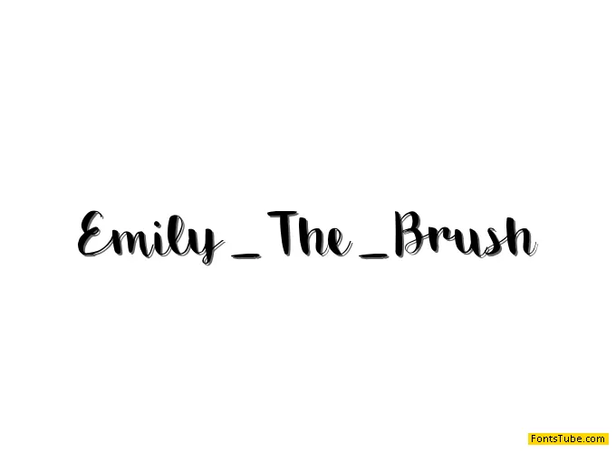 Emily The Brush Demo Font