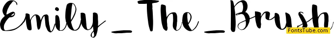 Emily The Brush Demo Font