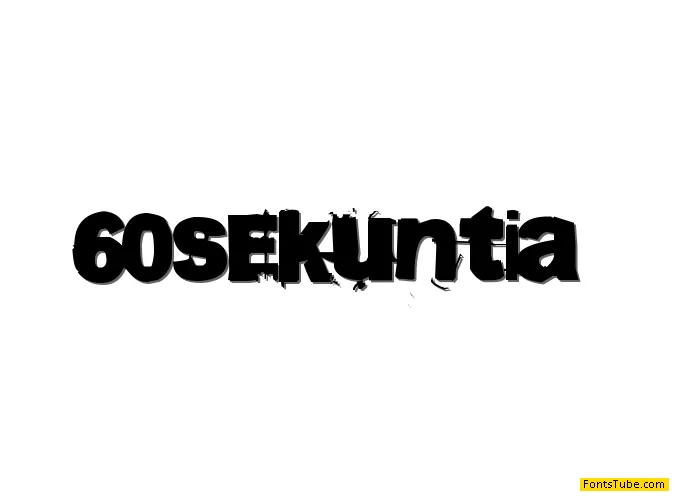 60sekuntia Font