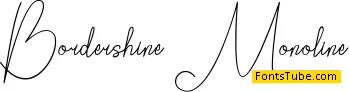 Bordershine Monoline Font