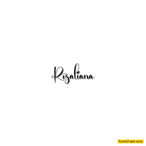 Rosaliana Font Free Font Download | Fonts Tube