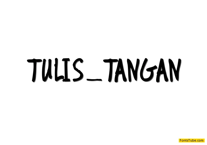 TULIS_TANGAN Font