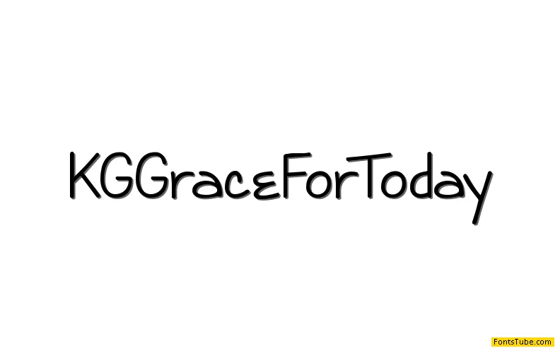 KG Grace For Today Font