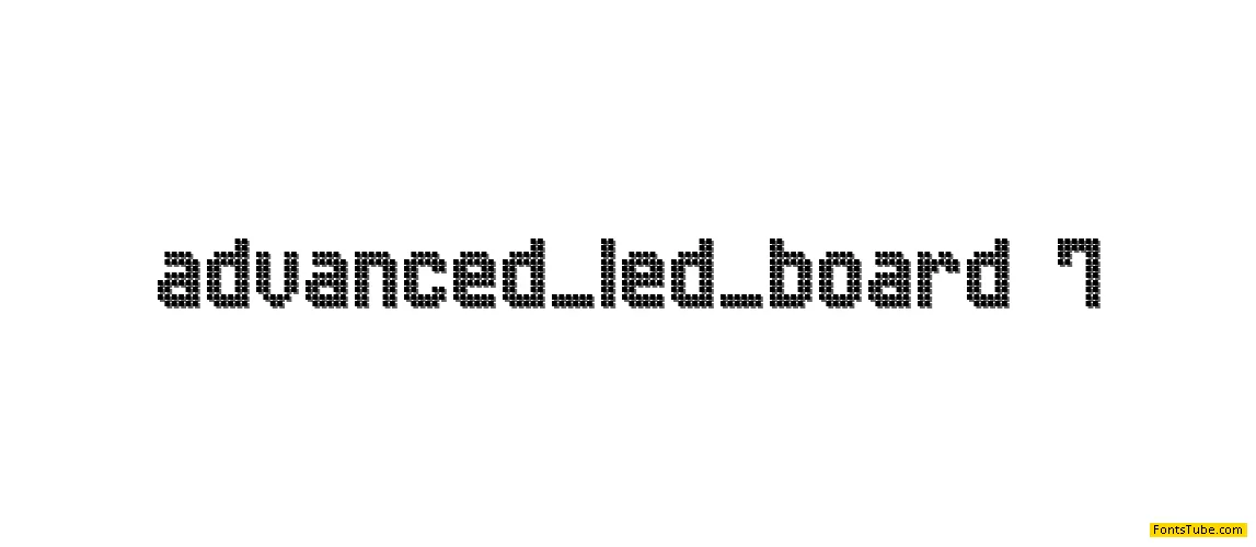 Advanced LED Board-7 Font
