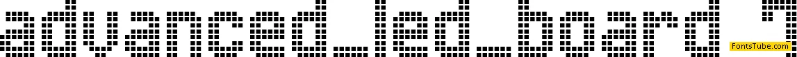 Advanced LED Board-7 Font