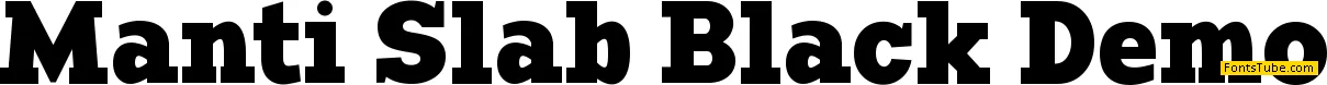 Manti Slab Font Family