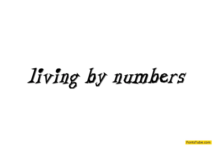 Living by Numbers Font