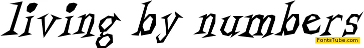 Living by Numbers Font