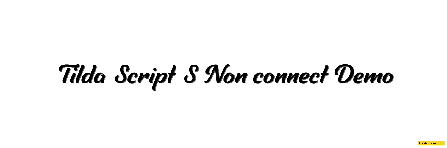 Tilda Script Demo Font