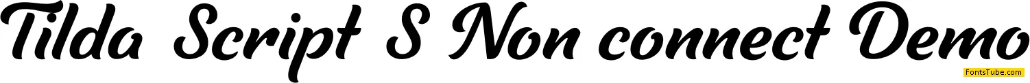 Tilda Script Demo Font