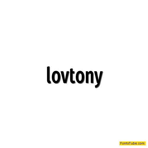 Lovtony Font Family