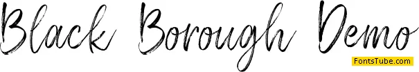 Black Borough Demo Font