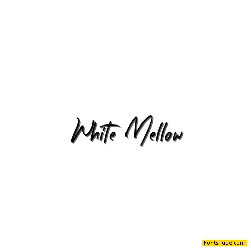White Mellow Font