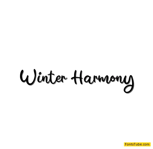 Winter Harmony Font