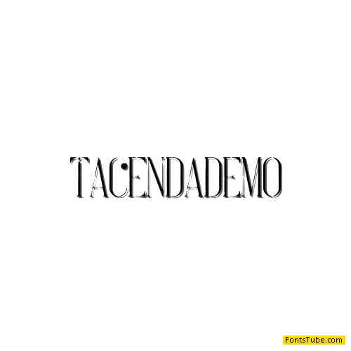 Tacenda Demo Font