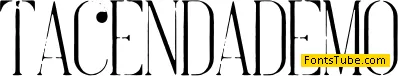 Tacenda Demo Font