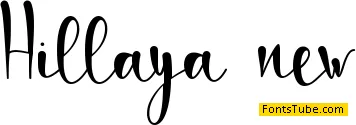 Hillaya-PERSONAL USE Font