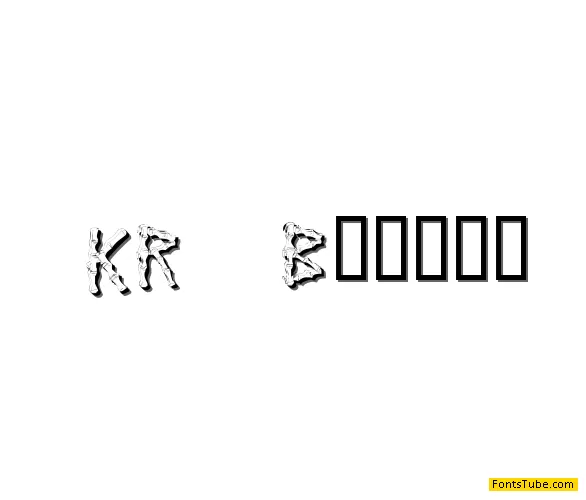KR Bamboo Font