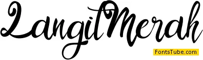 Langit Merah Font