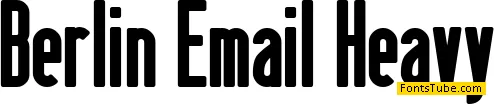 Berlin Email Font Family