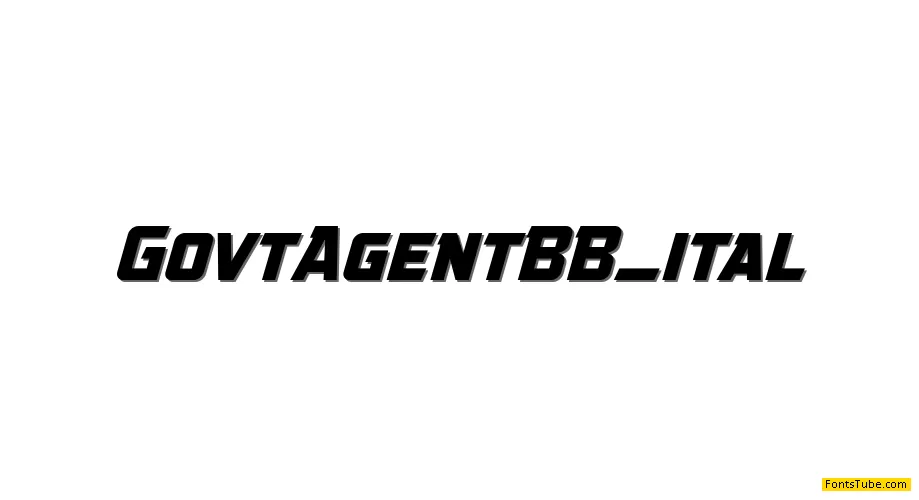 Government Agent BB Font Family